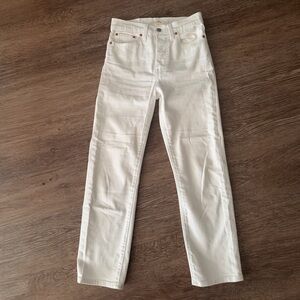 Levi's Women's Wedgie Straight Leg Jeans - White